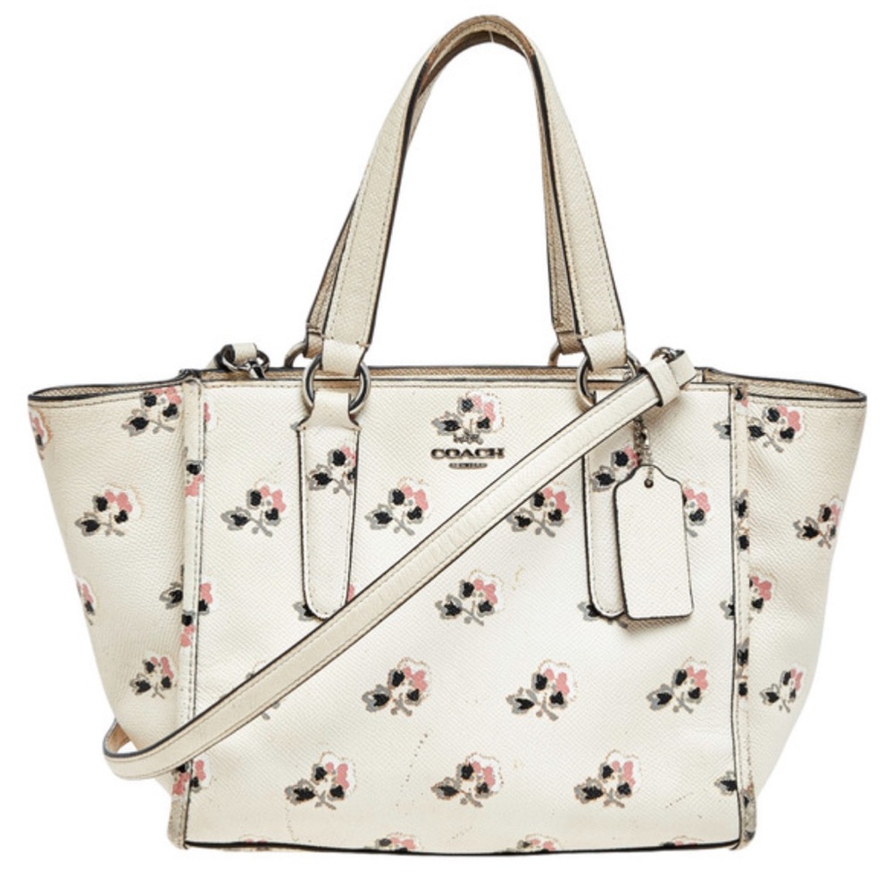Coach Cream Floral Printed
Leather Crosby Tote